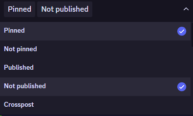 Select different Message Types
